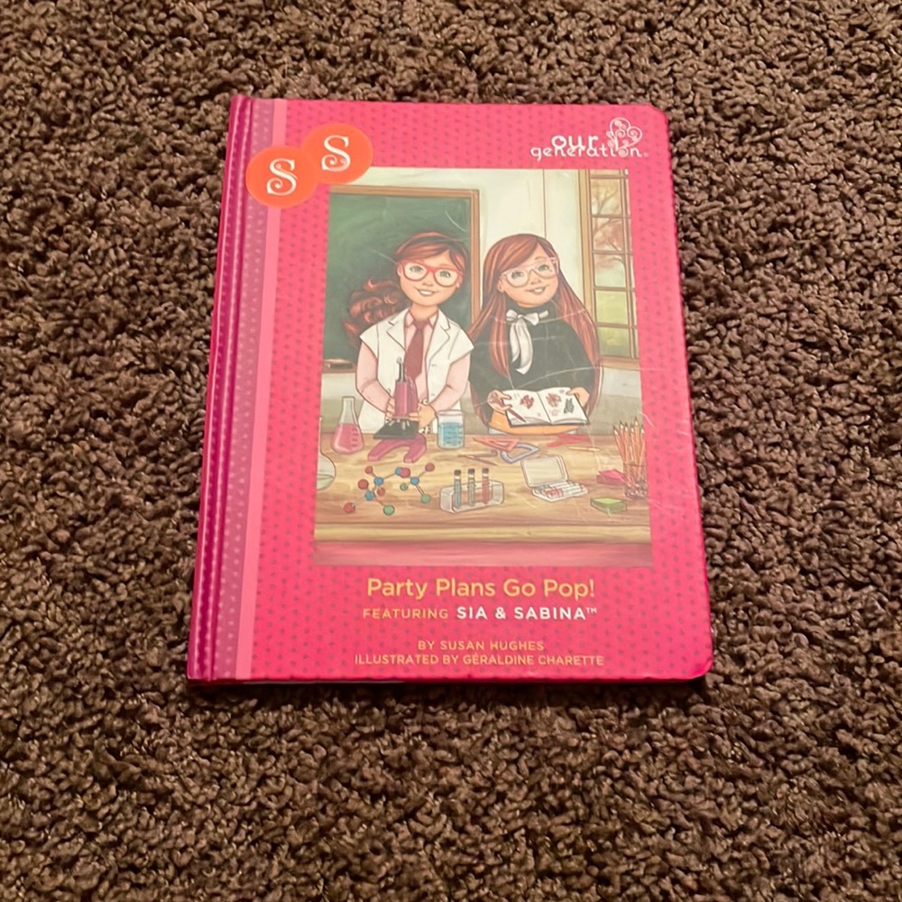 Our Generation Book for American Girl Dolls! Party Plans Go Pop!